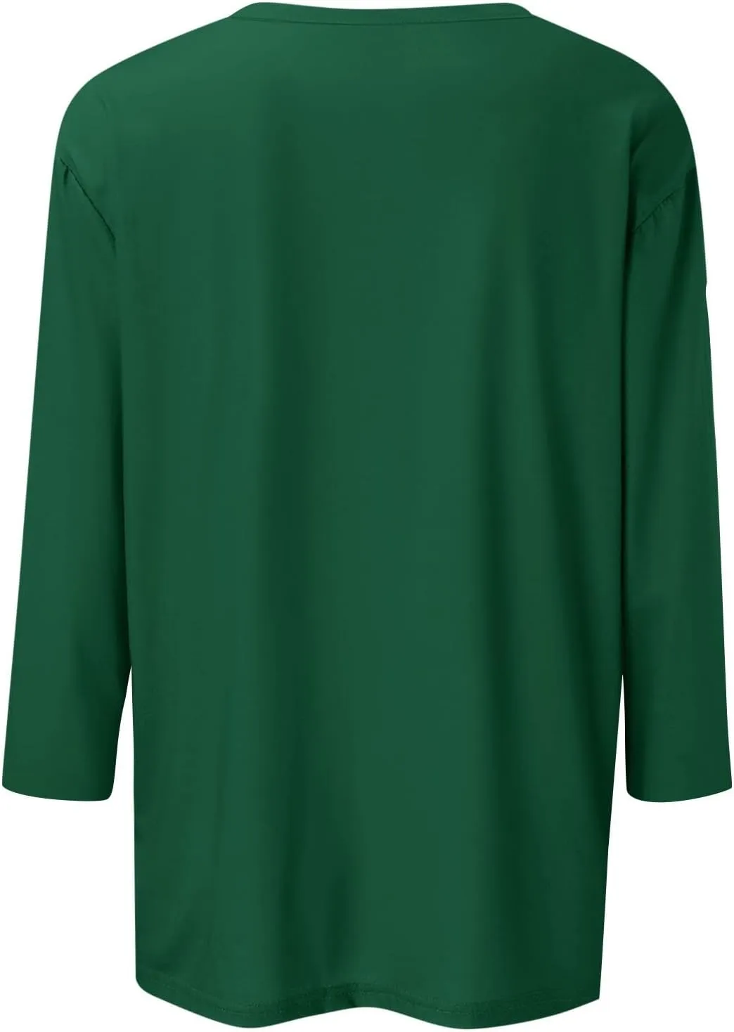 3/4 Length Sleeve Tops Women,Elbow Sleeve Workout Shirts Plain Basic Casual Blouse Square Neck Tunic Top Fall 2024