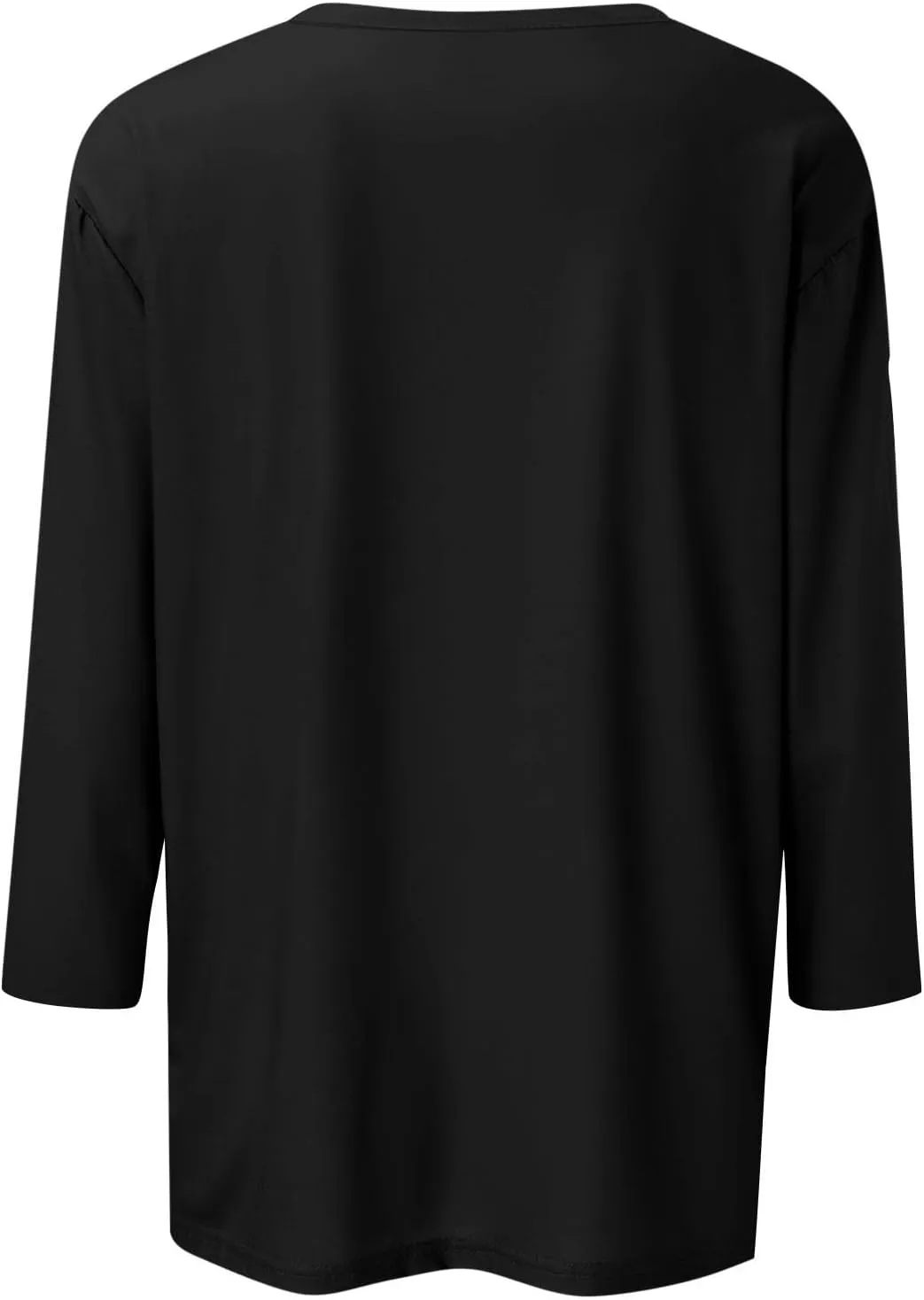3/4 Length Sleeve Tops Women,Elbow Sleeve Workout Shirts Plain Basic Casual Blouse Square Neck Tunic Top Fall 2024