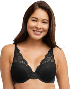 Bali Women's Lace Underwire Bra, One Smooth U Comfort Stretch Full-Coverage Convertible Bra
