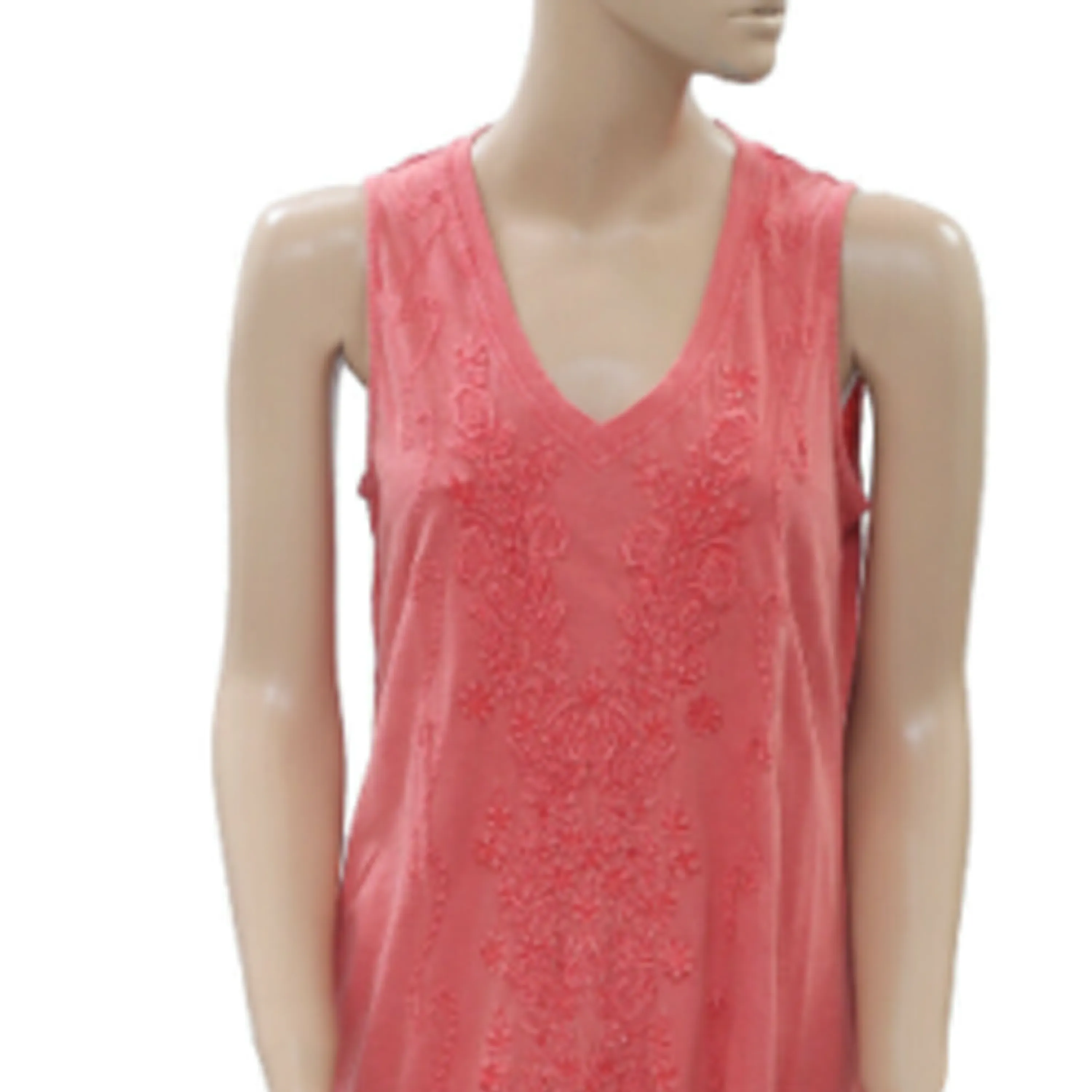 Caite Anthropologie Floral Embroidered Dress