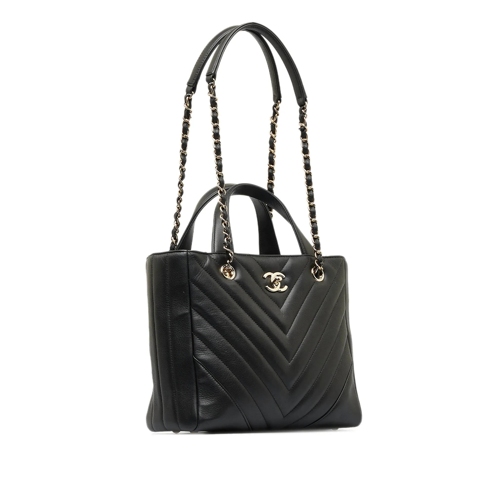 CHANEL CC Chevron Satchel