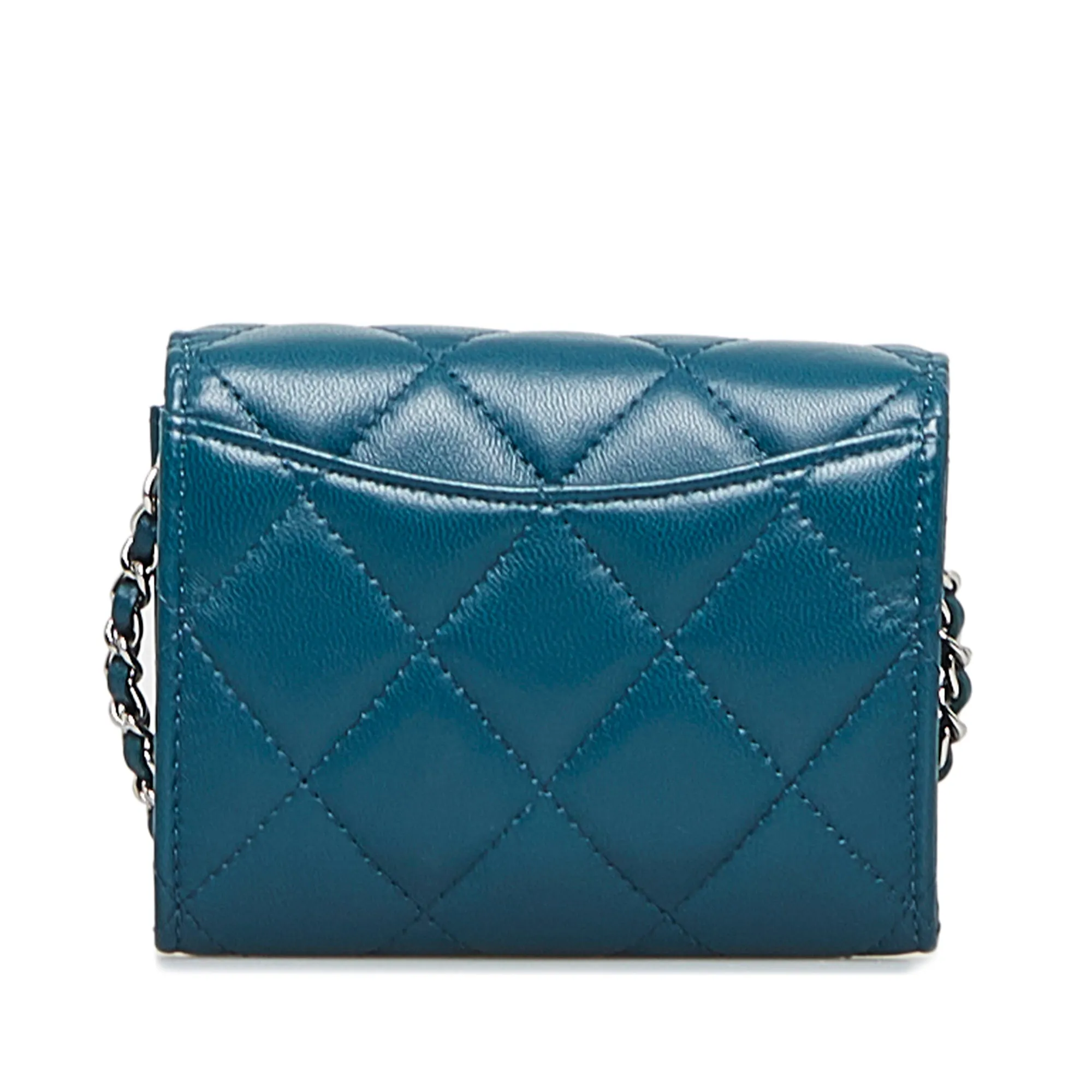 CHANEL Classic Compact Wallet On Chain Crossbody Bag