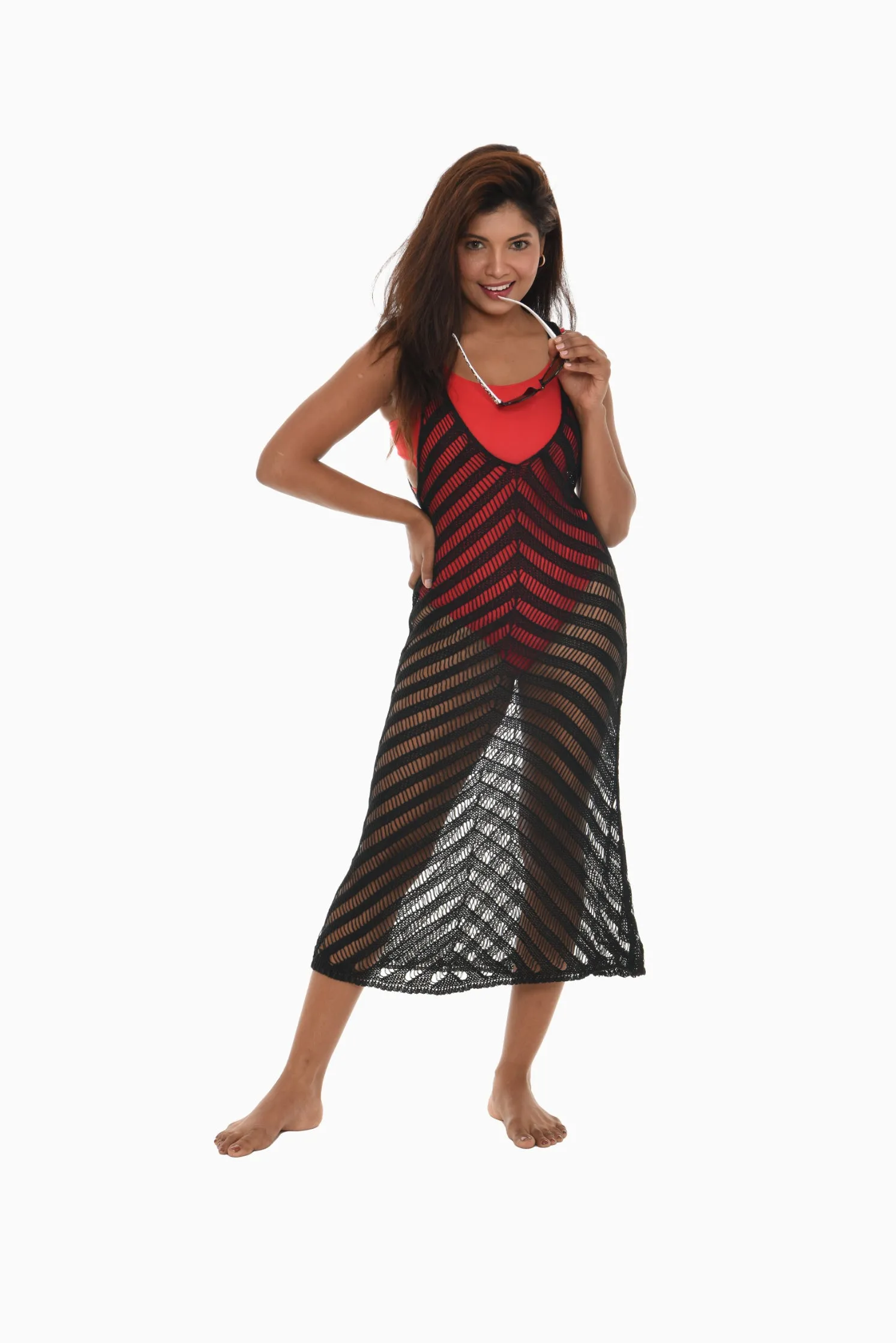 Crochet Sleeveless Dress Cover-Up