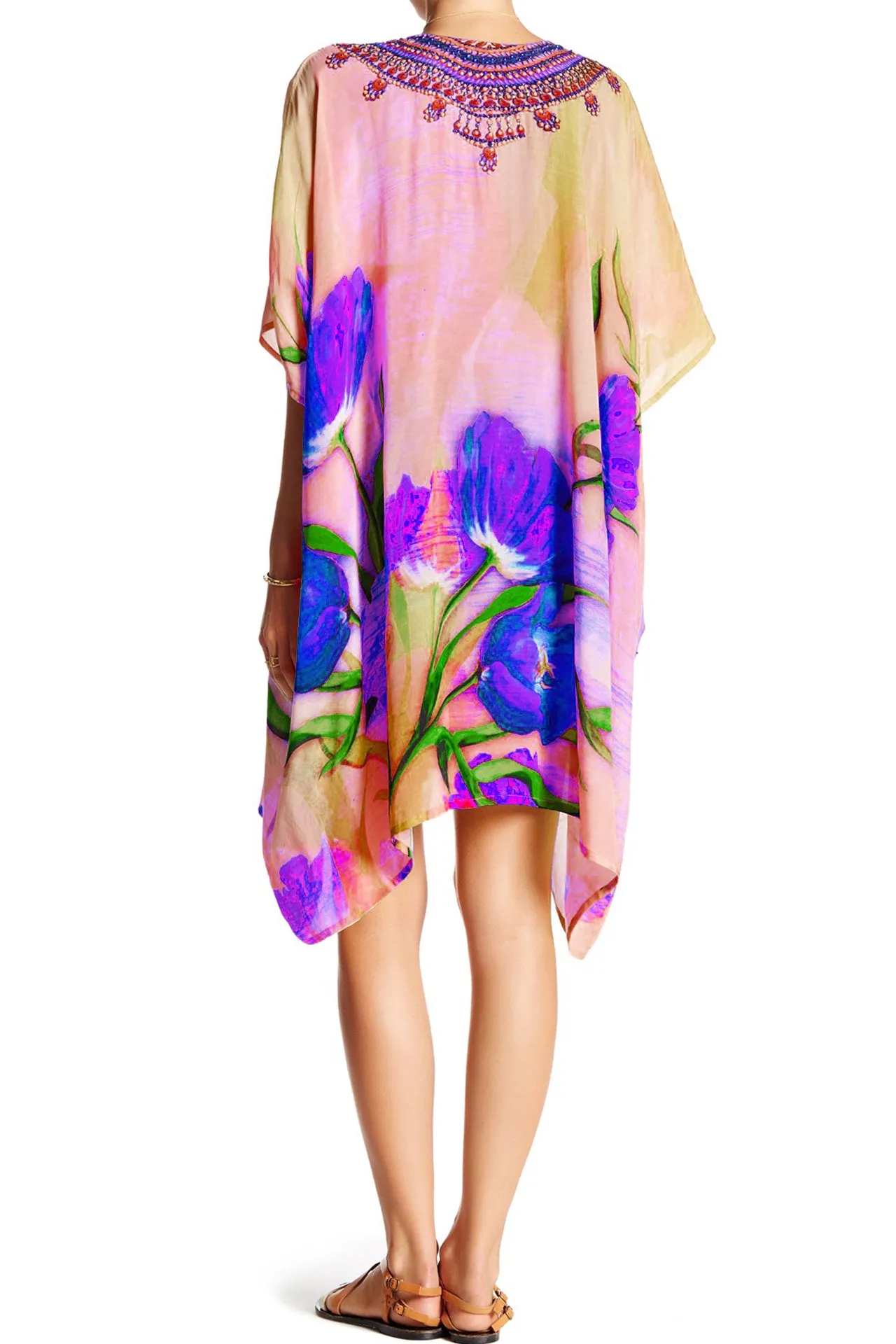 Designer Short Silk Caftans