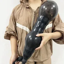 Folding Three-Bead Inflatable Anal Plug