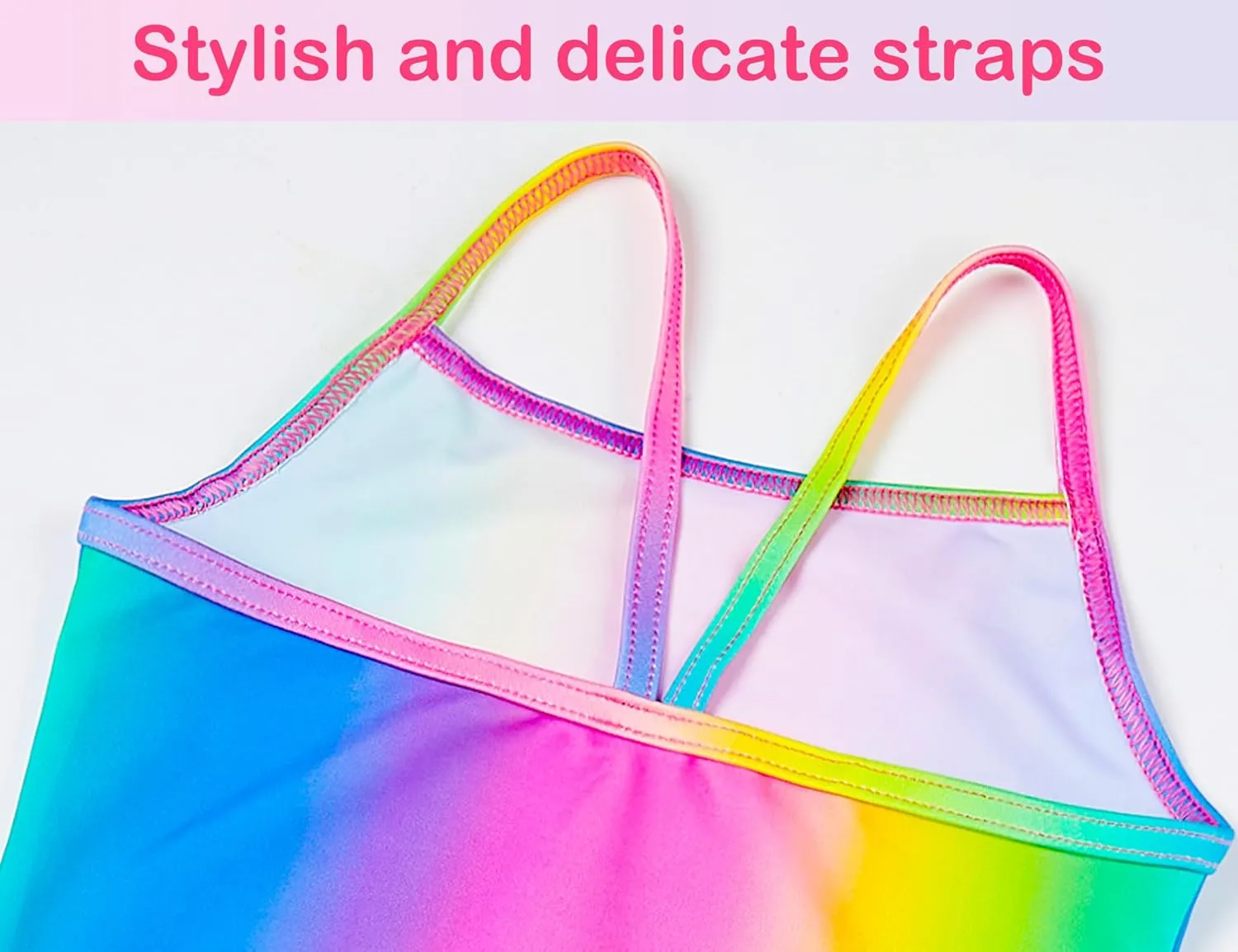 Girls Swimsuits Two Piece Tankini Bathing Suits Colorful Toddler Kids Ruffles Summer Beach Swimwear