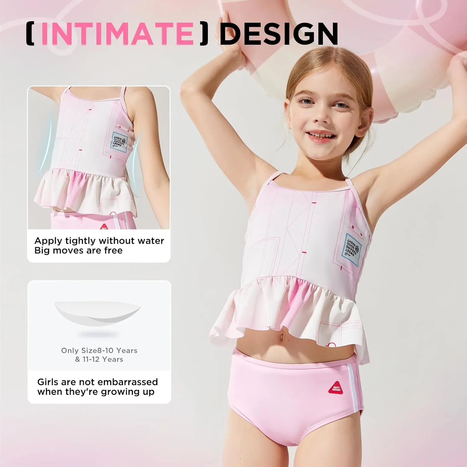 Girls Swimsuits Two Piece Tankini Bathing Suits Summer UPF 50  Quick Dry Bikini Swimwear 1-12 Years