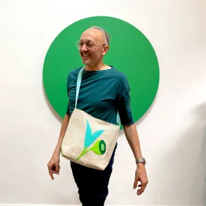 Gumnut Leaf Crossbody Shoulder Bag in Lime Green