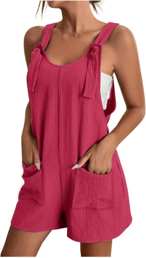 Hvyesh Short Summer Rompers for Women Trendy 2025 Outfits Vacation Beach Women's Jumpsuits Rompers & Overalls Dressy Casual