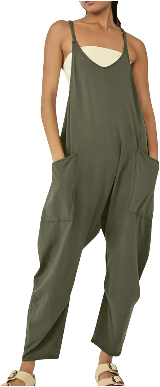 Jumpsuits for Women Casual Summer Outfits Rompers Comfy Beach Vacation Trendy Overalls Jumpers Fashion Clothes 2025