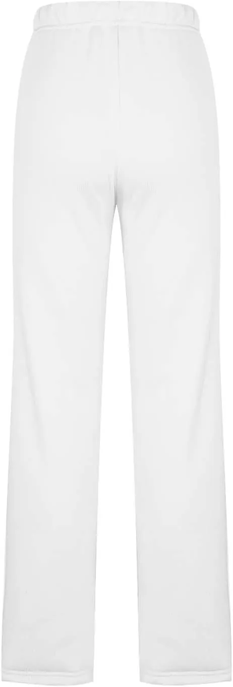 Ladies Women Straight Leg Trouser Elastic Waist Pants Casual Full Length Lounge Pants Loose Solid Color Trousers