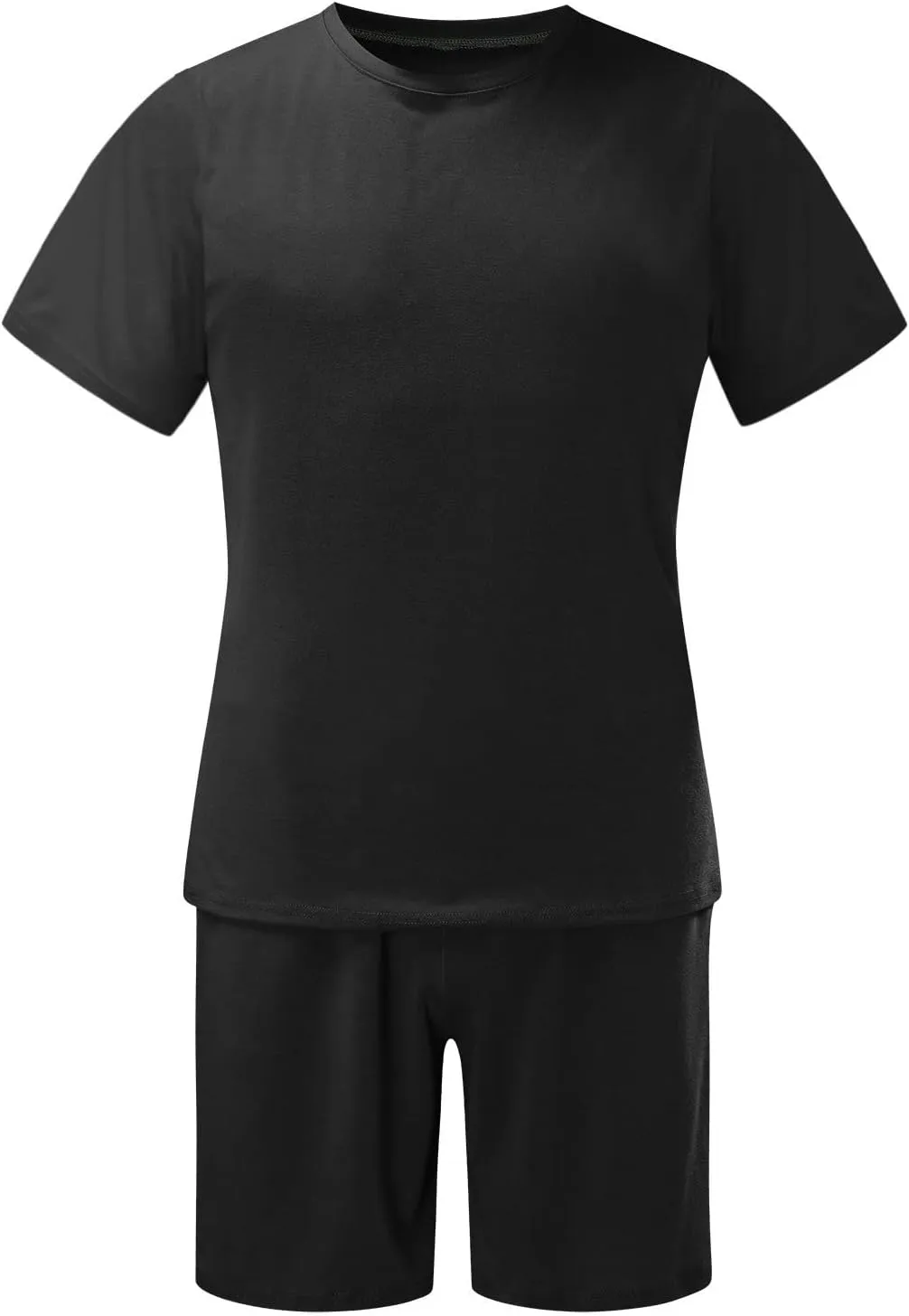 Men's 2 Piece Outfit Casual T Shirt and Shorts Set Plus Size Summer Tracksuits Beach Vacation Outfit Jogging Sweatsuit