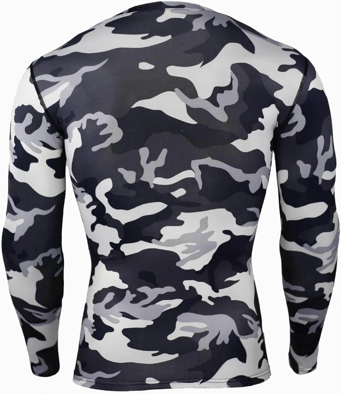 Mens Military Shirt Long Sleeve Camo Army Tactical Tops Fall Winter Tee Long Underwear Top Outdoor Hiking Shirts