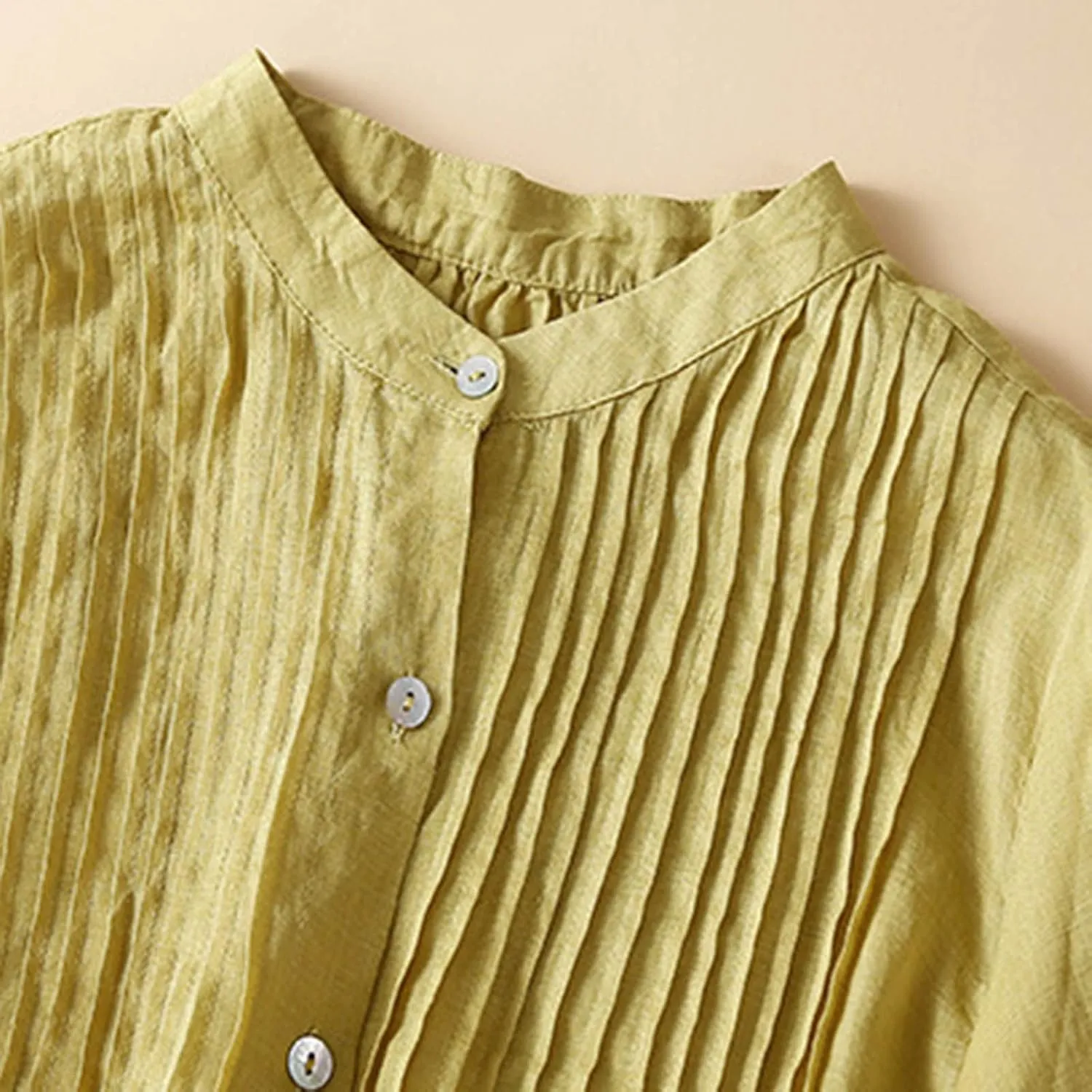 Mexican Shirts for Women Summer Embroidered Blouse Casual Short Sleeve Round Neck Top Cotton Linen Shirt
