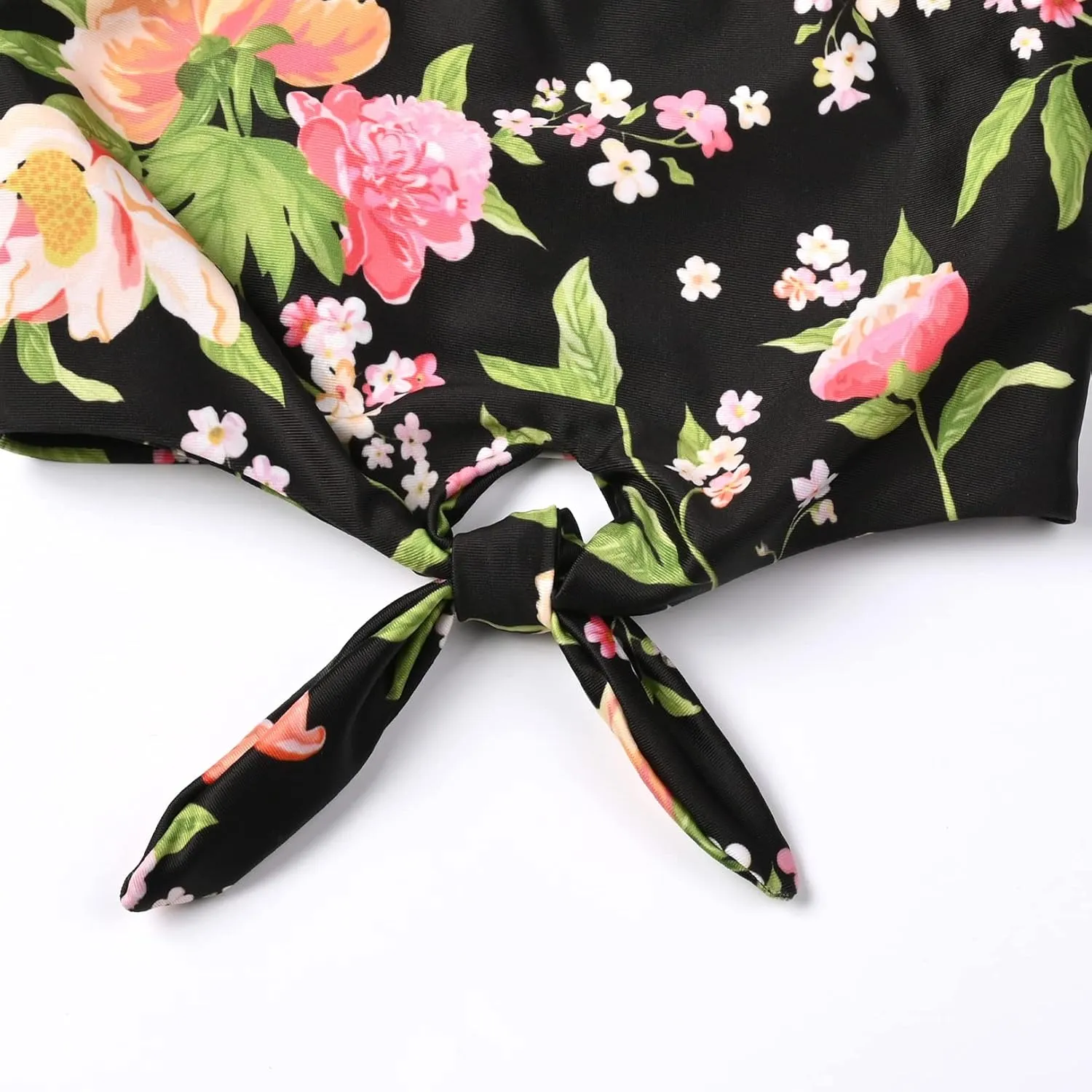 Mirawise Girls Swimsuits Swimwear Bathing Suit Beach Bikini Two Piece Tie Front Swimsiuts 4-13Y