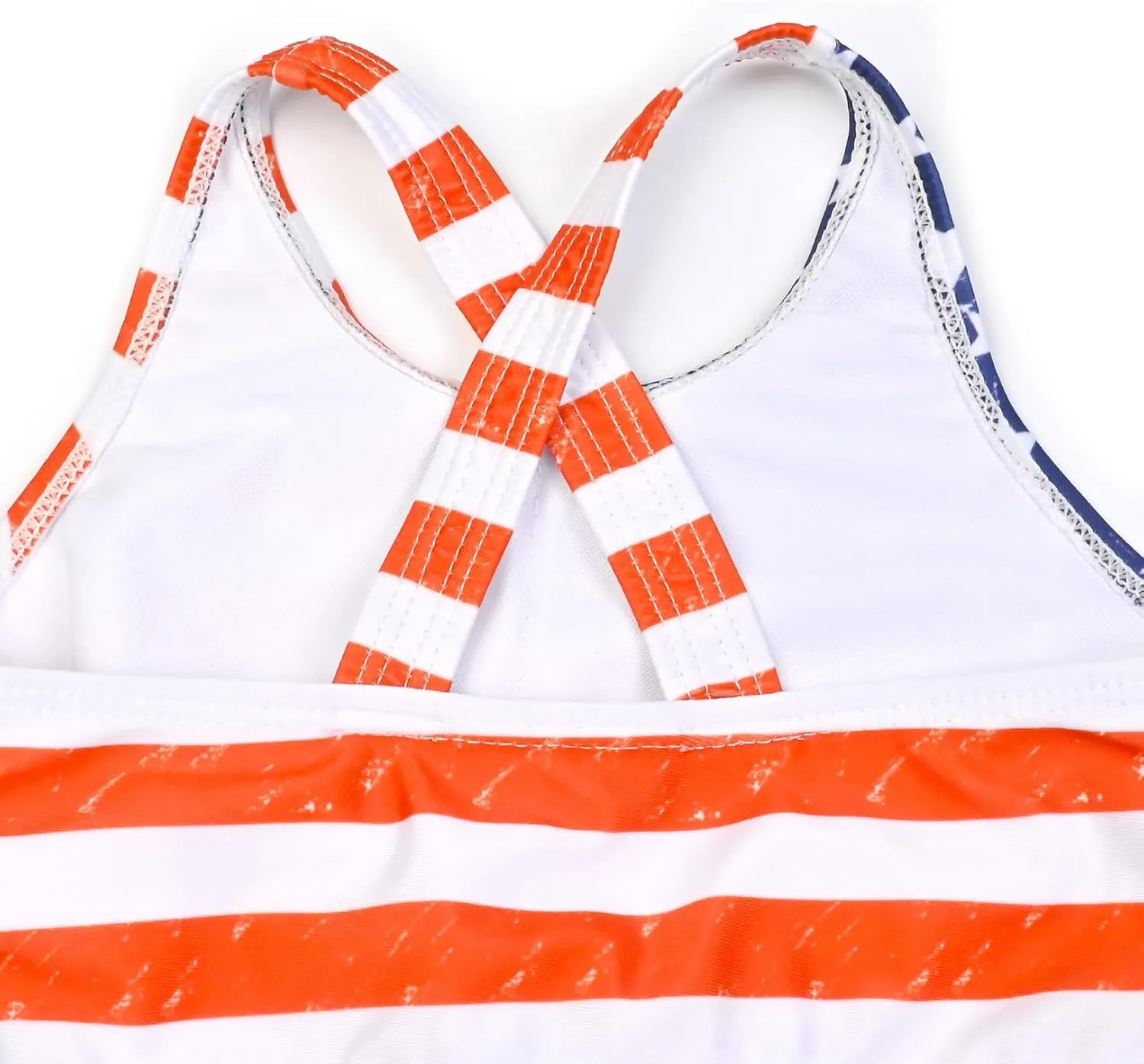 Mirawise Girls Swimsuits Swimwear Bathing Suit Beach Bikini Two Piece Tie Front Swimsiuts 4-13Y