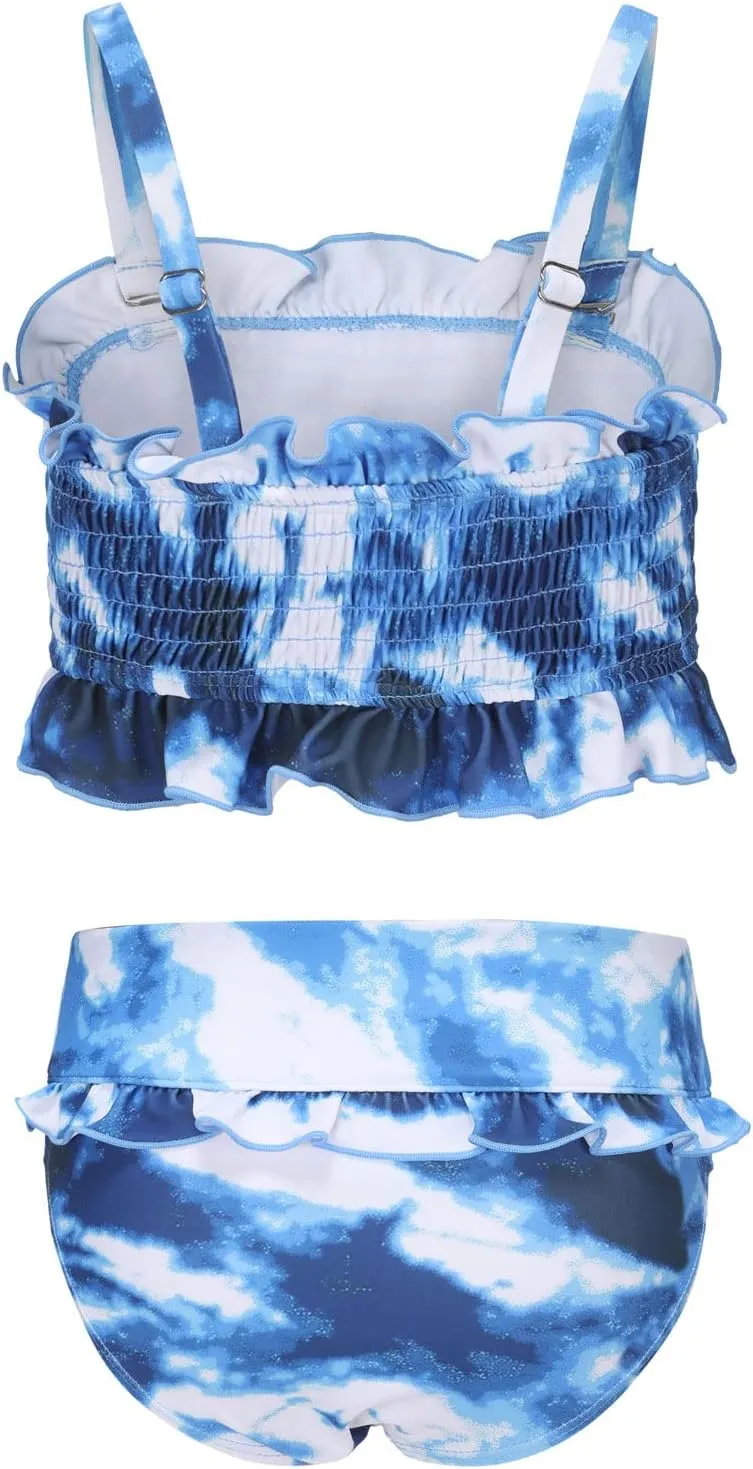 Moon Tree Girls Two Piece Bikini Swimsuits Bathing Suit Athletic Swim Suit