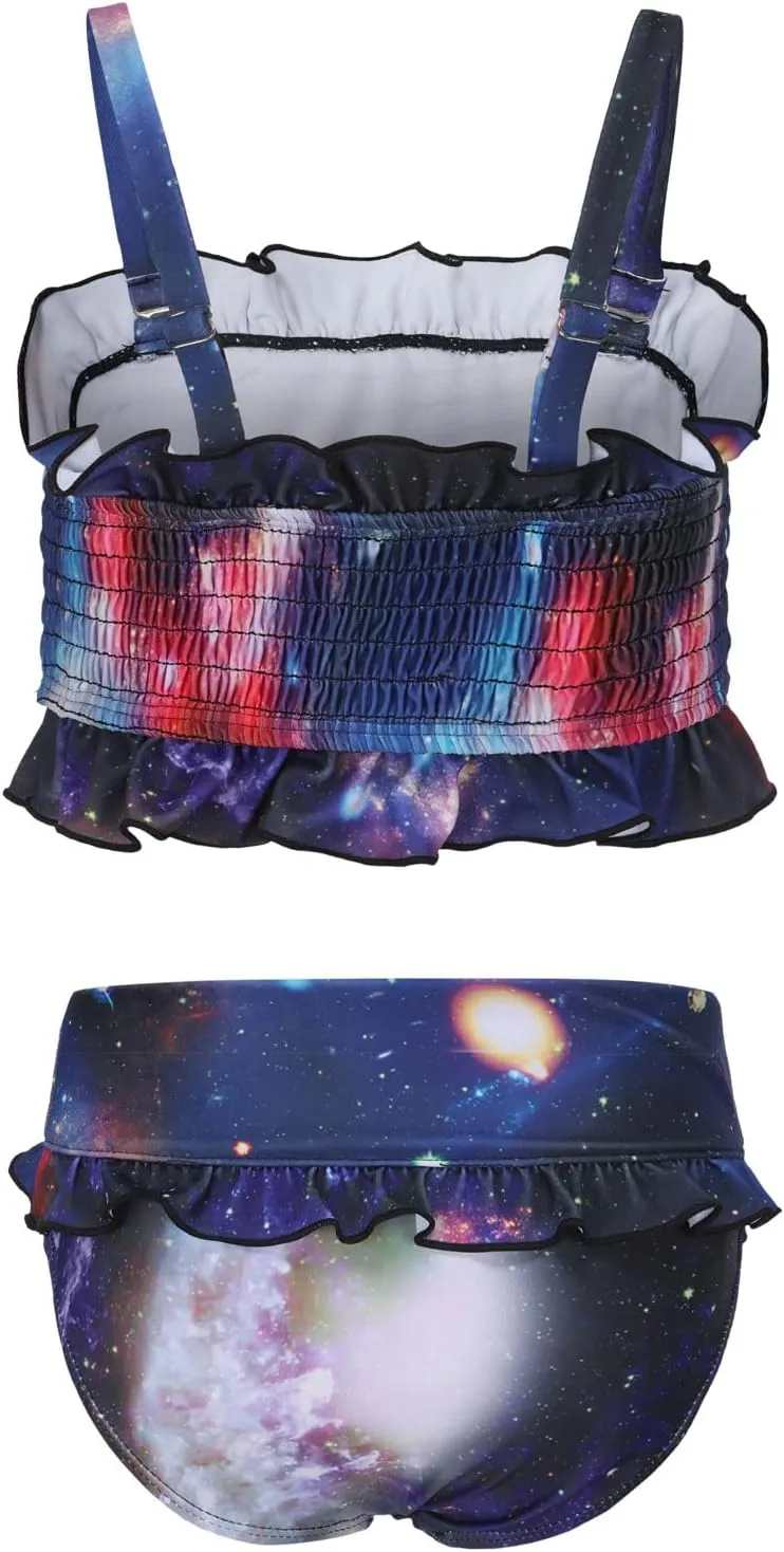 Moon Tree Girls Two Piece Bikini Swimsuits Bathing Suit Athletic Swim Suit