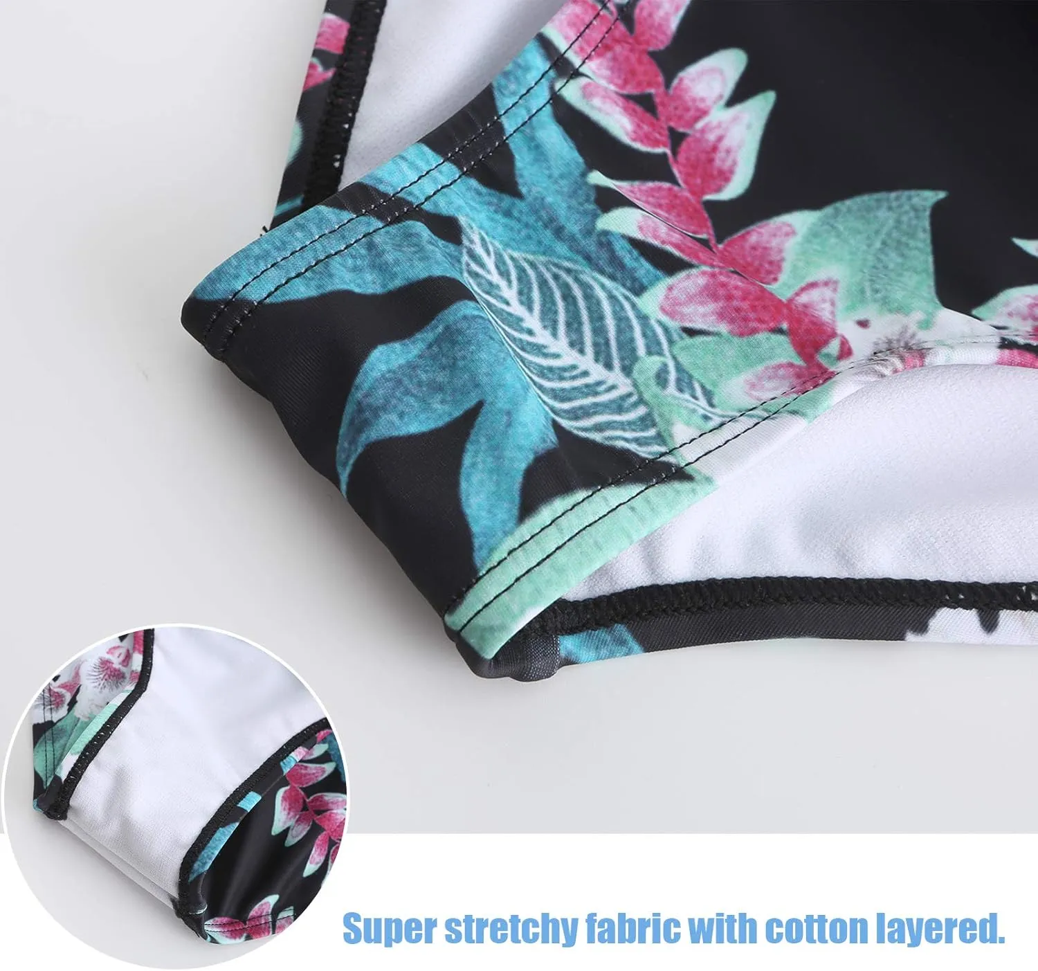 Moon Tree Girls Two Piece Bikini Swimsuits Bathing Suit Athletic Swim Suit