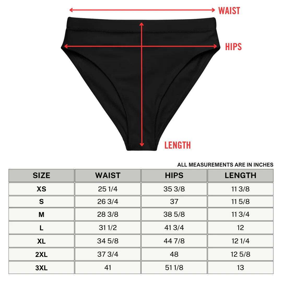 Nude Tattoo Sport High-Waisted Bikini Bottom