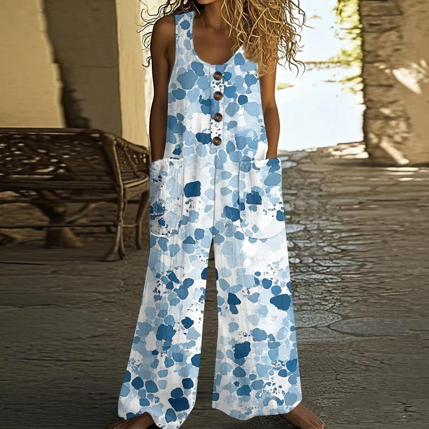 Rompers for Women 2025 Travel Sleeveless Overalls Adjustable Straps Beach Jumpsuits Sport Lounge Summer Outfits