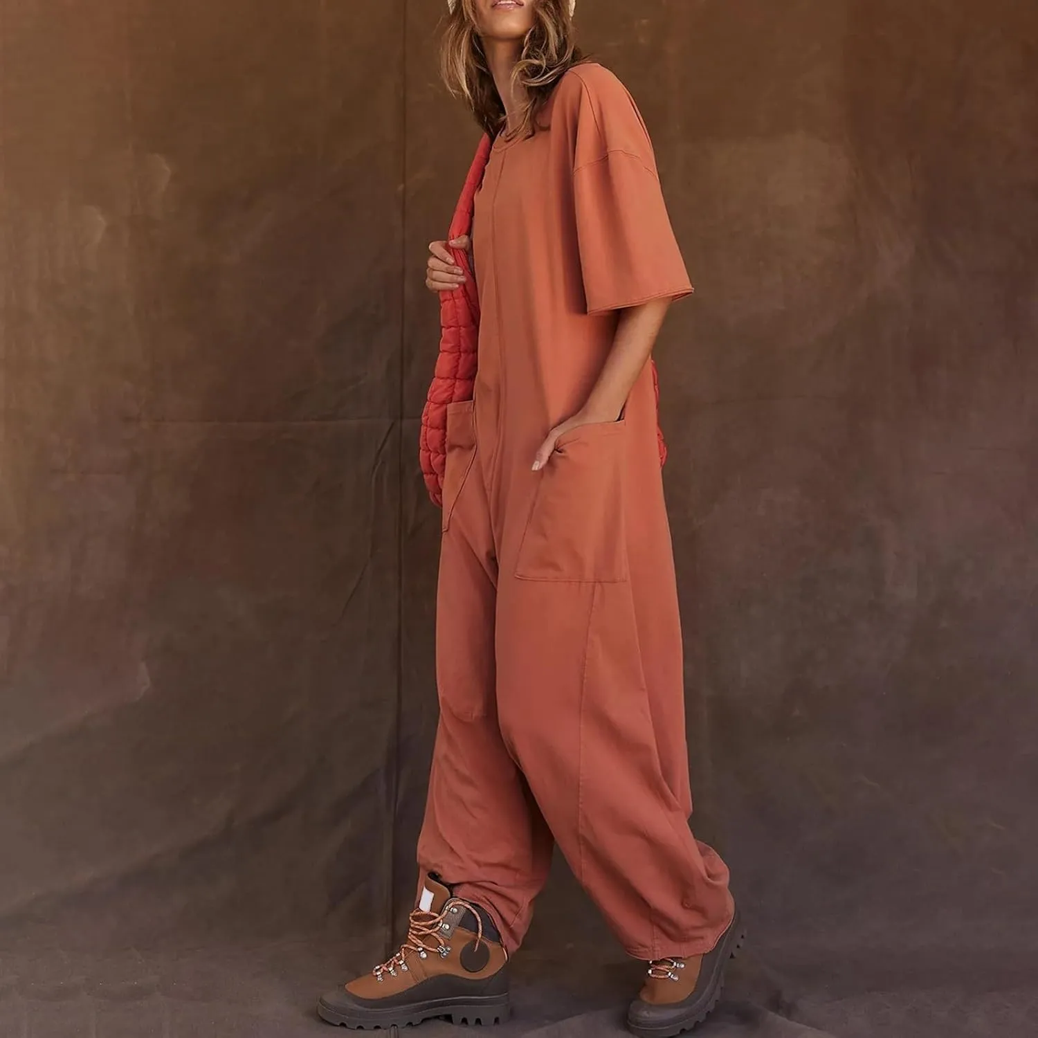 Rompers For Women Playsuit Women Long Jumpsuit Solid Button Boho Strap Women's Jumpsuit Summer Jumpsuits For Women