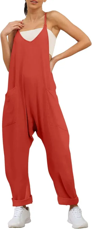 Rvidbe Beach Vacation Fashion Outfits 2023 Casual Jumpsuits for Women Trendy Spring Summer Clothes Rompers Loose Overalls Jumpers Sexy Jumpsuits for Women Womens Rompers And Jumpsuits