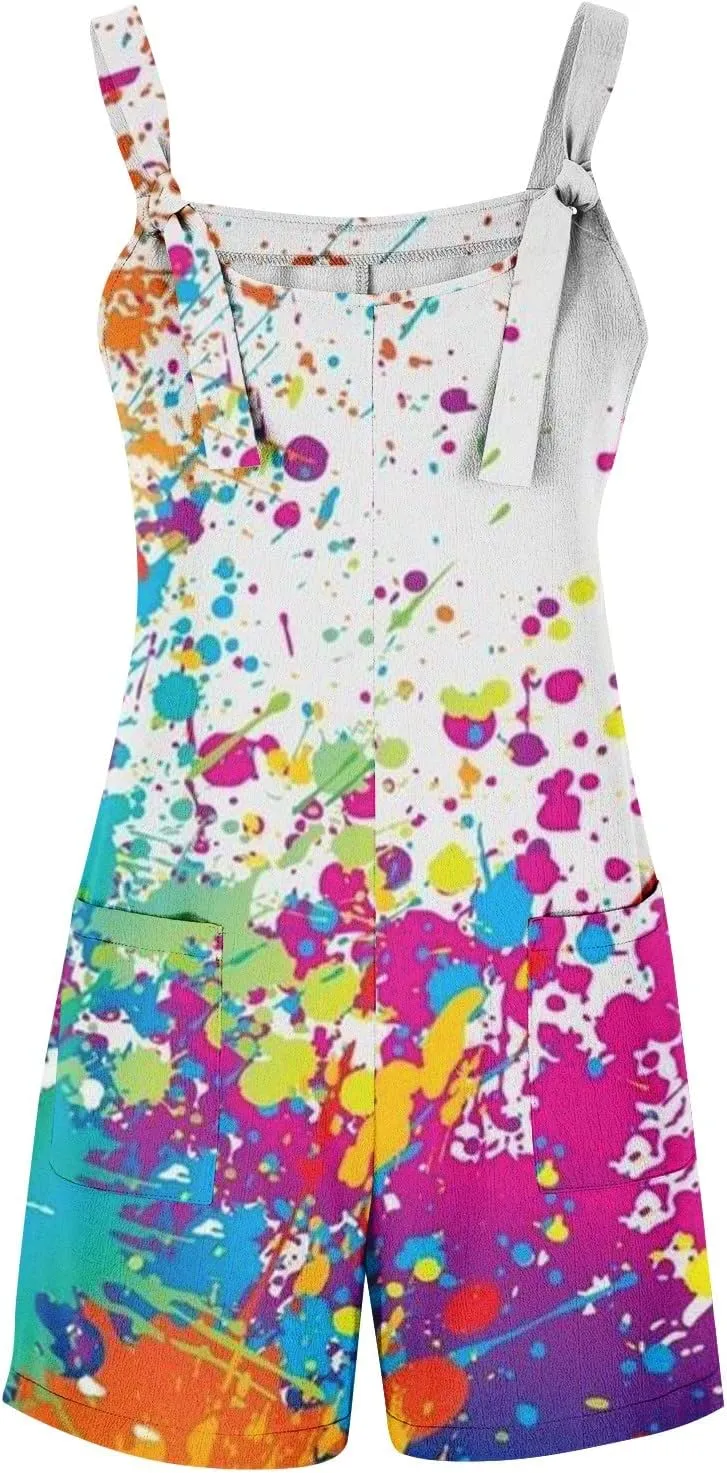Short Jumpsuits for Women,2024 Summer Trendy Outfits Vacation Beach Jumpsuits Rompers & Overalls Dressy Casual