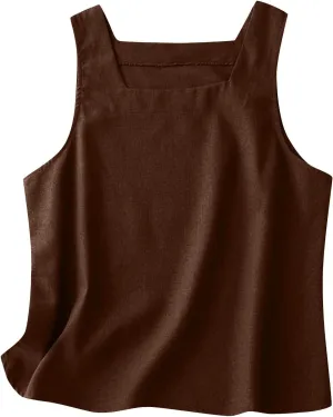 Square Neck Cotton Linen Tank Tops for Women Summer Vacation Casual Tops Loose Fit Sleeveless Shirt Beach Tees Vests