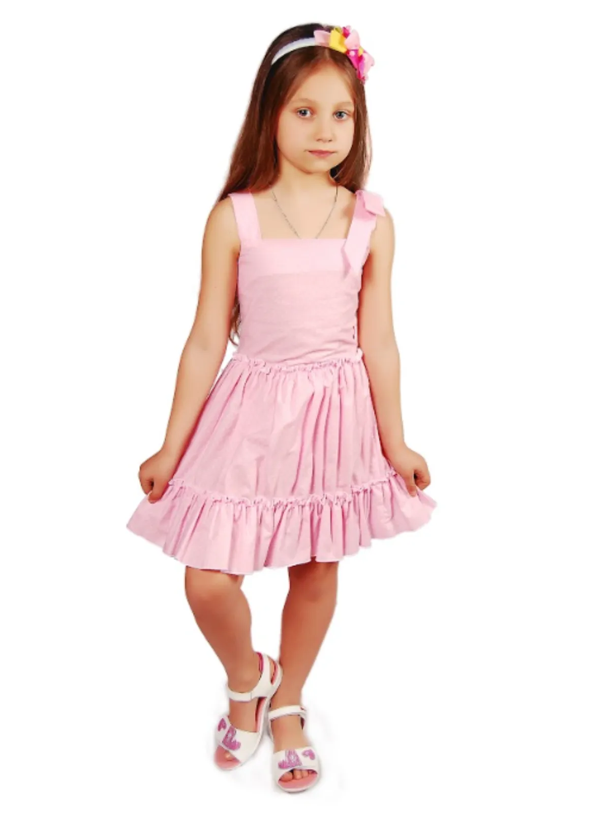 Strawberry Smiles Polka Dot Smocked Dress by Kids Couture
