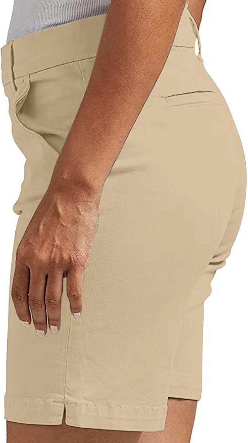 Summer Bermuda Shorts for Women 2025 Casual Stretchy Dressy Short Pants High Waisted Lounge Shorts with Pockets