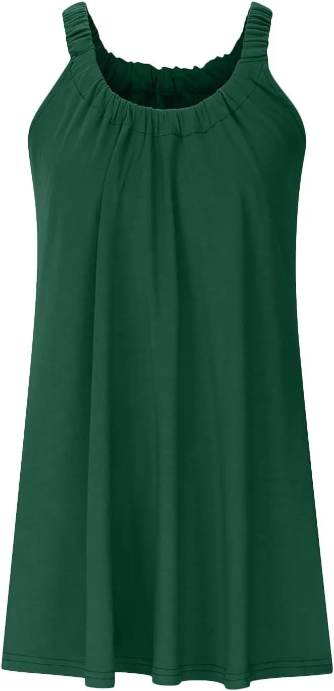 Summer Dresses for Women 2025 Trendy Sleeveless Beach Vacation Sundresses Swimsuit Coverup Casual Dresses Beachwear