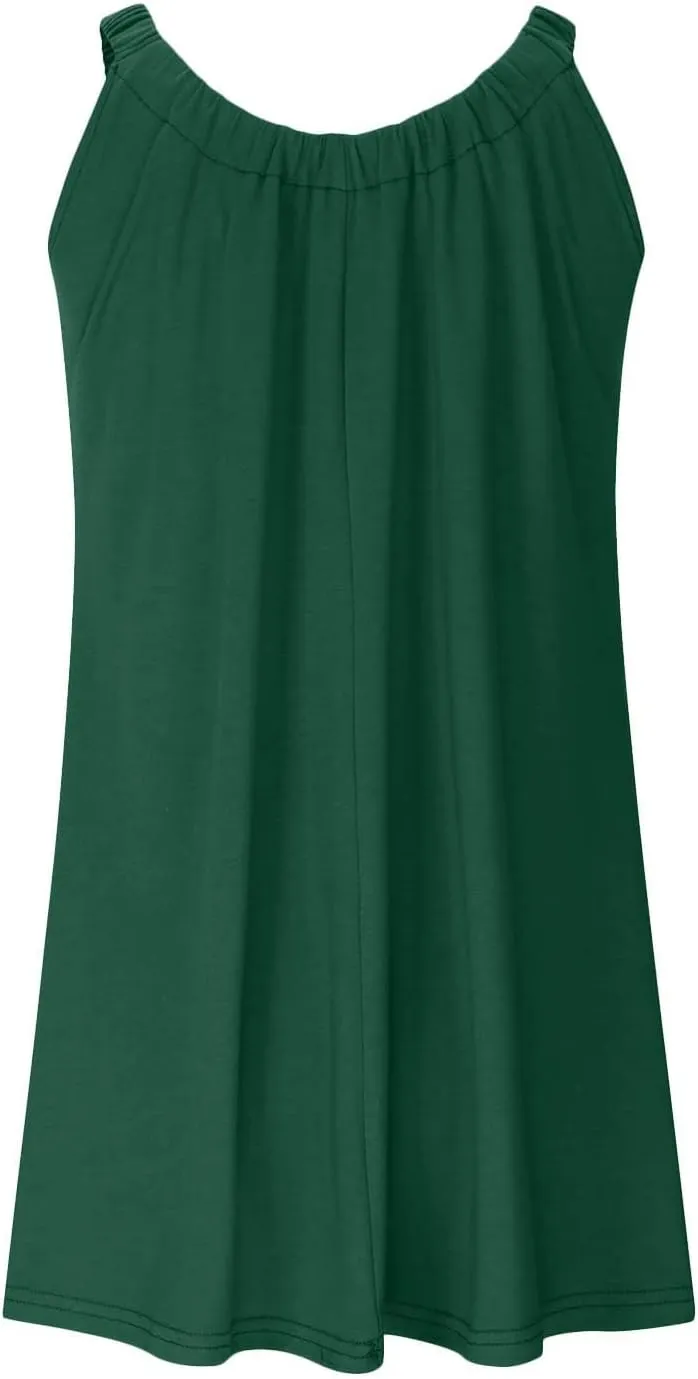 Summer Dresses for Women 2025 Trendy Sleeveless Beach Vacation Sundresses Swimsuit Coverup Casual Dresses Beachwear