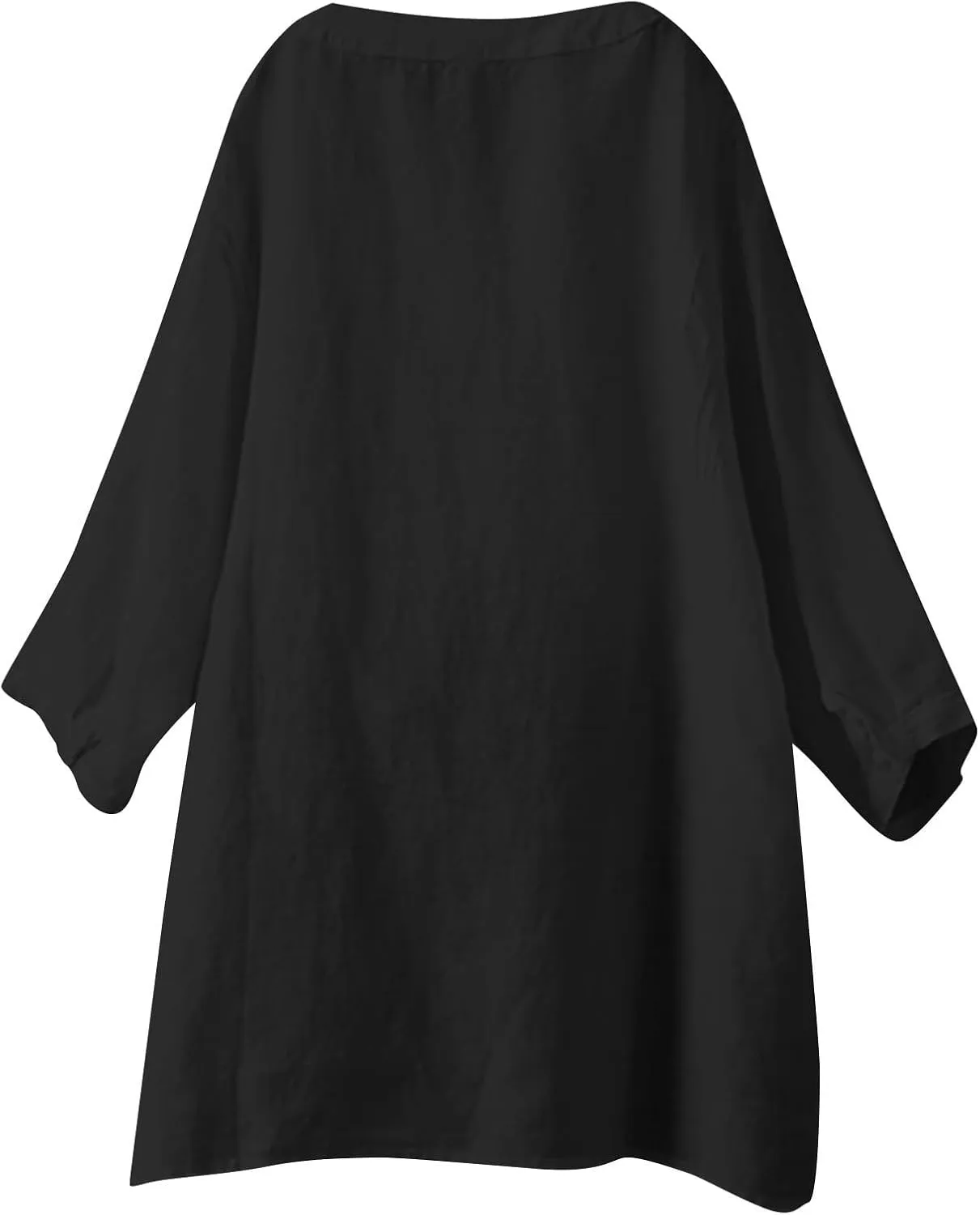 Summer Linen Work Tops for Women 2025 Trendy Button Down Plus Size V Neck Boho Clothes Spring Tops for Women