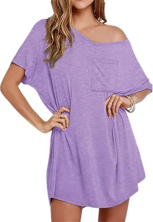 Swimsuit Cover Up for Women Beach Casual Loose Short Sleeve V Neck T Shirt Sleepshirts Bathing Suit Coverup Beachwear
