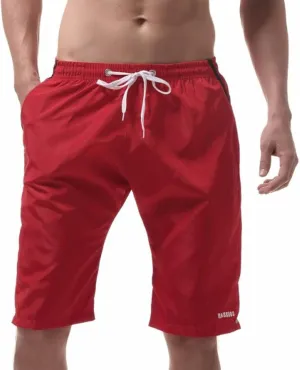 Wide Leg Shorts for Men Old Date with Pockets Dark Yoga Low Sports Shorts for Men Cotton Elasticated String