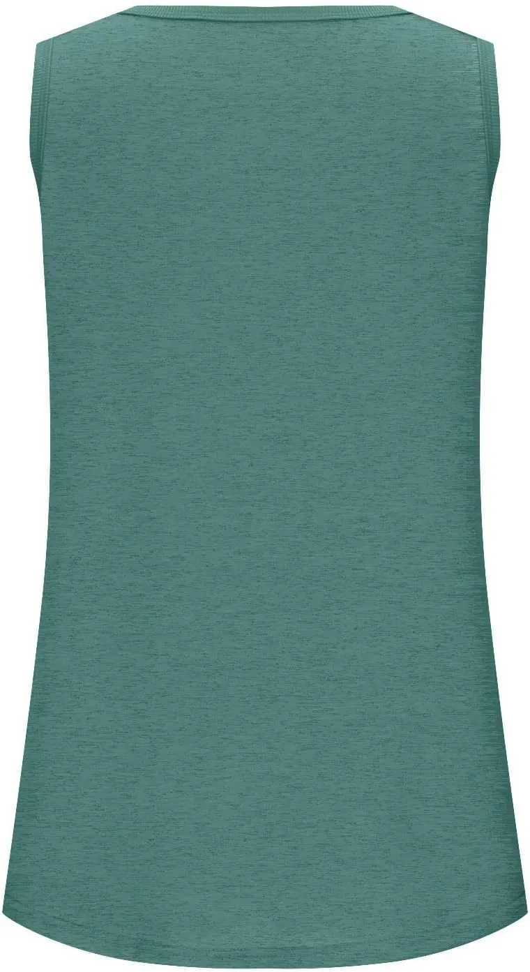 Wkishenl Womens Solid Tank Tops Summer Loose Casual Sleeveless Tops Trendy Scoop Neck Blouse Chic Beach Clothes Basic Outfits