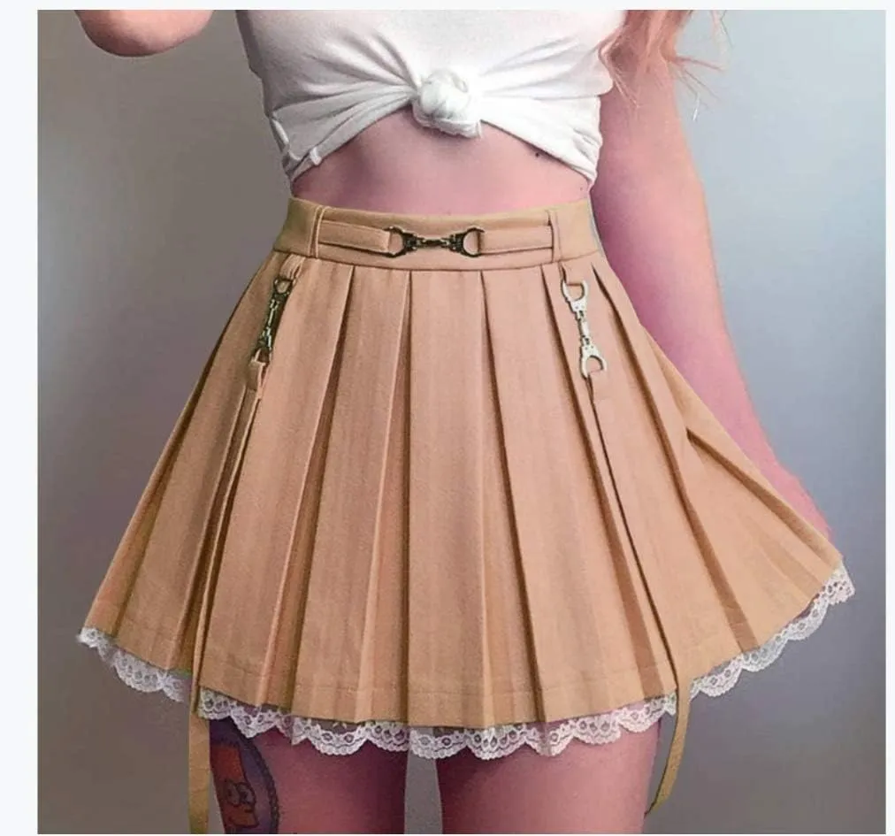 Women Mesh Swimsuit Cover Up Ruffle See-Thru Mini Skirts Sheer Short Skater Pleated Skirt Beach Bikini Coverups