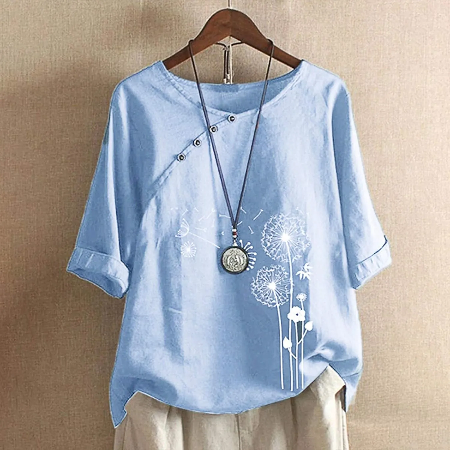 Womens Cotton Linen Tank Tops Cotton Long Sleeved Shirt Loose Embroidered Top 2025 Trendy Summer Retro Embroidered Boho