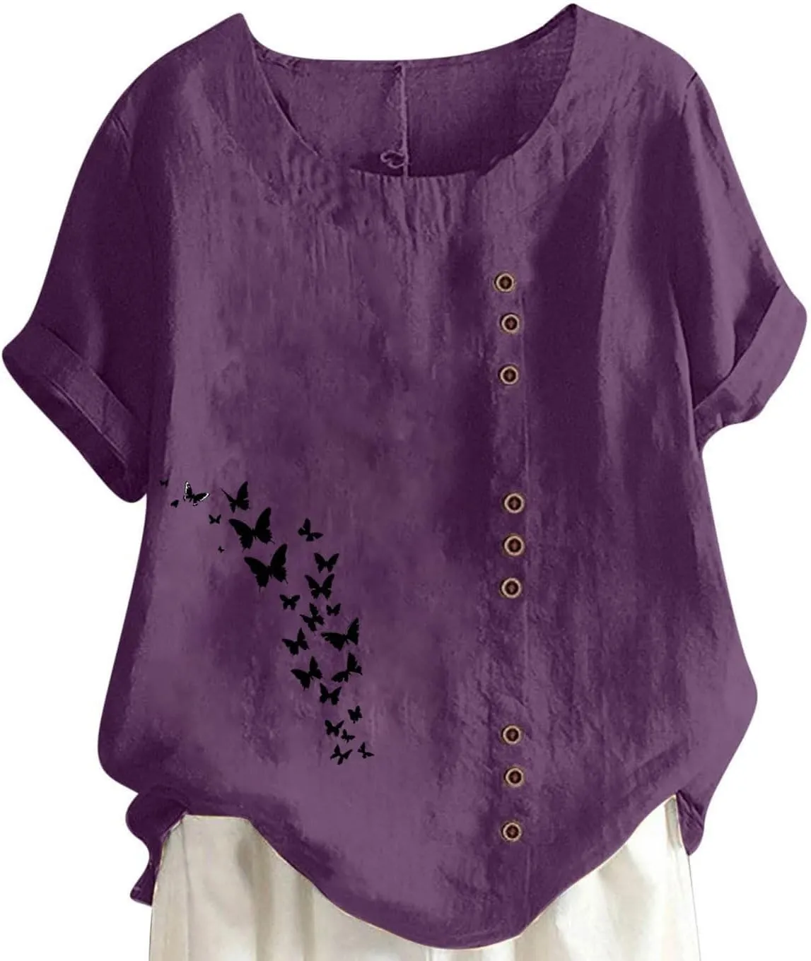 Womens Cotton Linen Tank Tops Cotton Long Sleeved Shirt Loose Embroidered Top 2025 Trendy Summer Retro Embroidered Boho