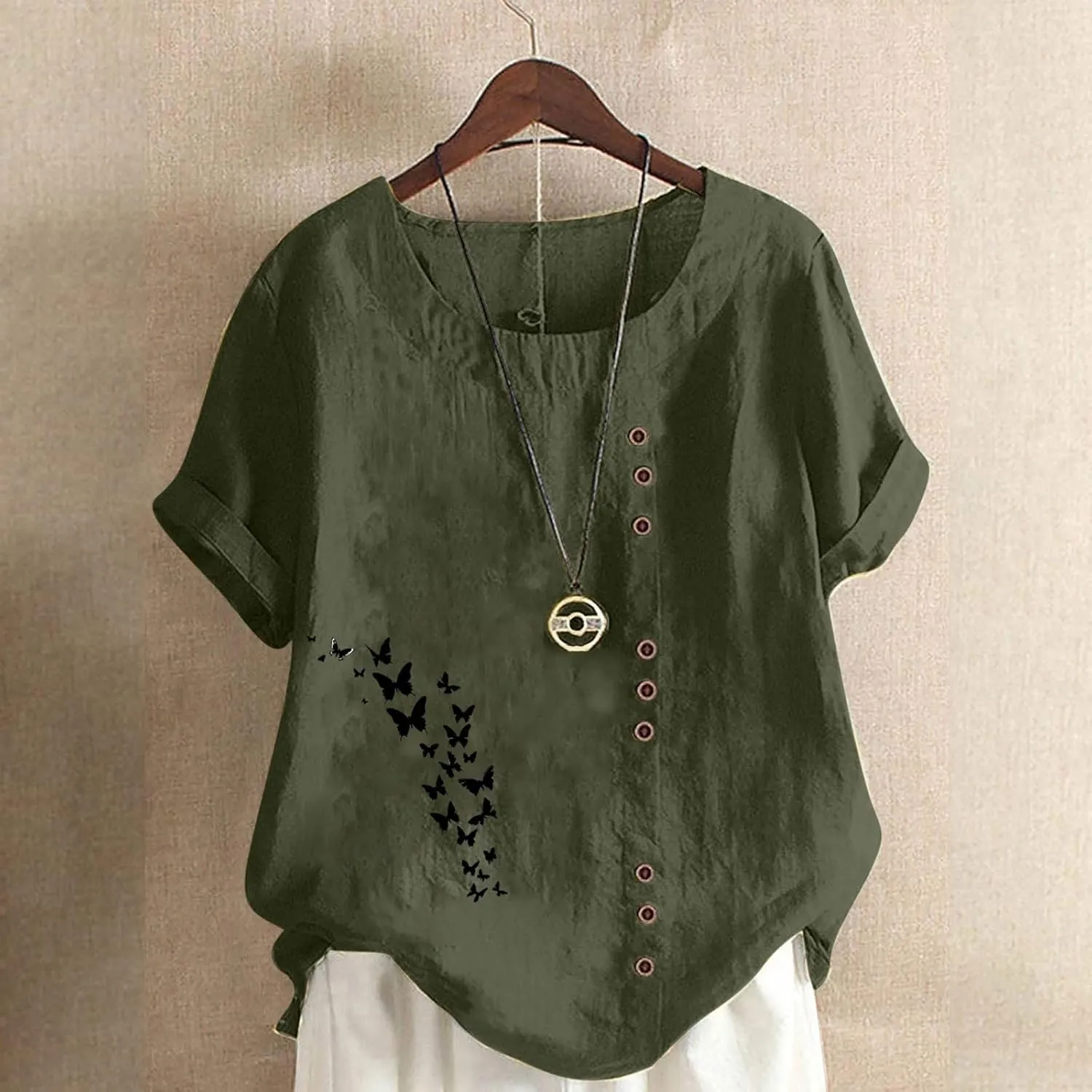 Womens Cotton Linen Tank Tops Cotton Long Sleeved Shirt Loose Embroidered Top 2025 Trendy Summer Retro Embroidered Boho