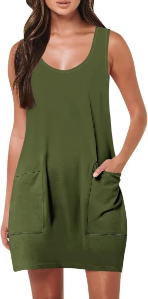 Womens Rompers Summer Casual Loose Sleeveless Overalls Spaghetti Strap Shorts Jumpsuit 2025 Beach Vacation Outfits
