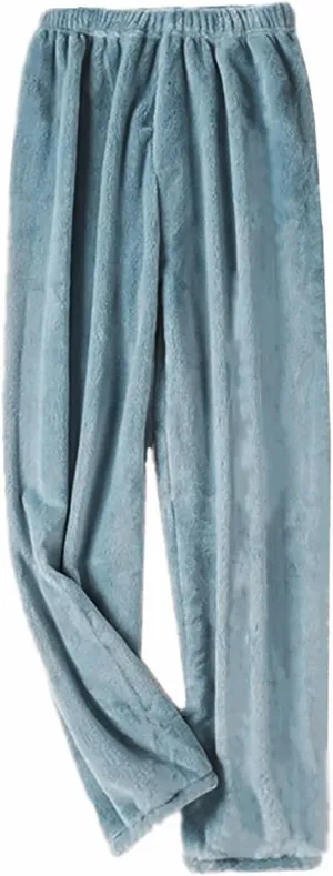 Women's Soft Plush Pajama Pants Cozy Fleece Pajama Bottom Trousers Flannel Sweatpants Home Lounge Sleep Pants