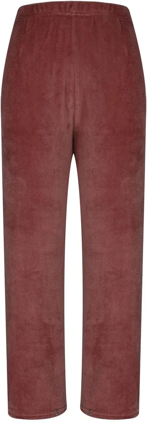 Women's Soft Plush Pajama Pants Cozy Fleece Pajama Bottom Trousers Flannel Sweatpants Home Lounge Sleep Pants