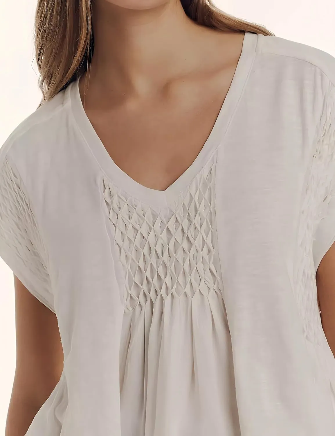 Womens Summer Peplum Top Cute Ruffle Shirt Casual Short Sleeve Flowy Hem Boho Pleated Smocked Tops Trendy 2025