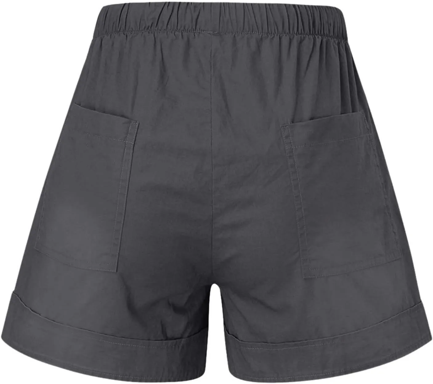 Womens Summer Shorts Plus Size High Waisted Drawstring Wide Leg Comfy Lightweight Lounge Beach Short with Pockets