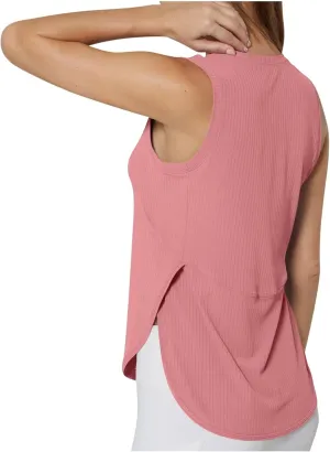 Workout Tank Tops for Woman Quick Dry Running Athletic Tanks High Low Hem Side Slit Yoga Vest Exercise Ribbed Shirts
