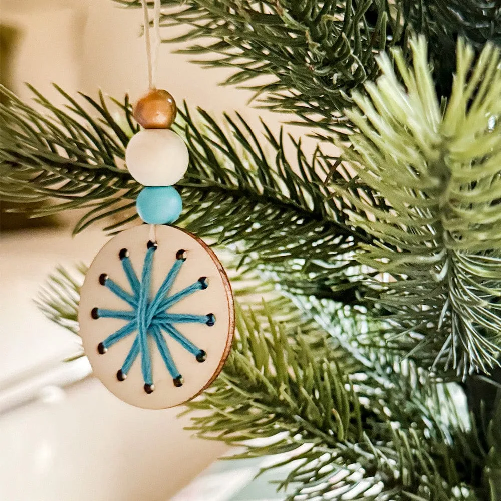 Woven Snowflake Decoration Kit by Cotton Twist