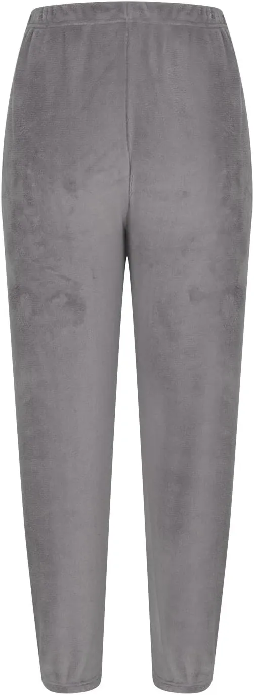 Xiaojmake Women Plus Size Cozy Flannel Pant Fluffy Pajama Pants Fuzzy Fleece Cozy Lounge Pants Winter Warm Cotton Pj Bottoms