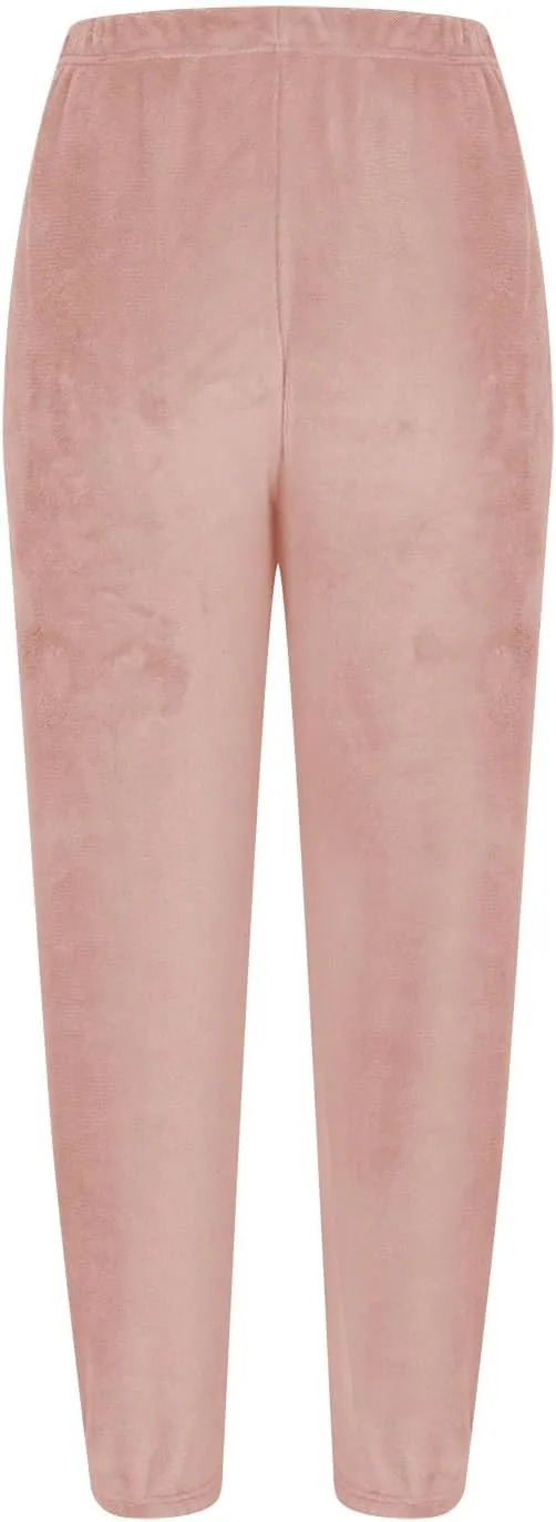 Xiaojmake Women Plus Size Cozy Flannel Pant Fluffy Pajama Pants Fuzzy Fleece Cozy Lounge Pants Winter Warm Cotton Pj Bottoms